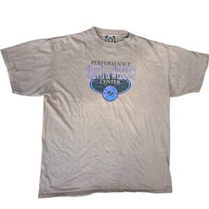 Vintage Smith & Wesson Single Stitch T-Shirt Men XL Faded Brown Firearm Gun Logo